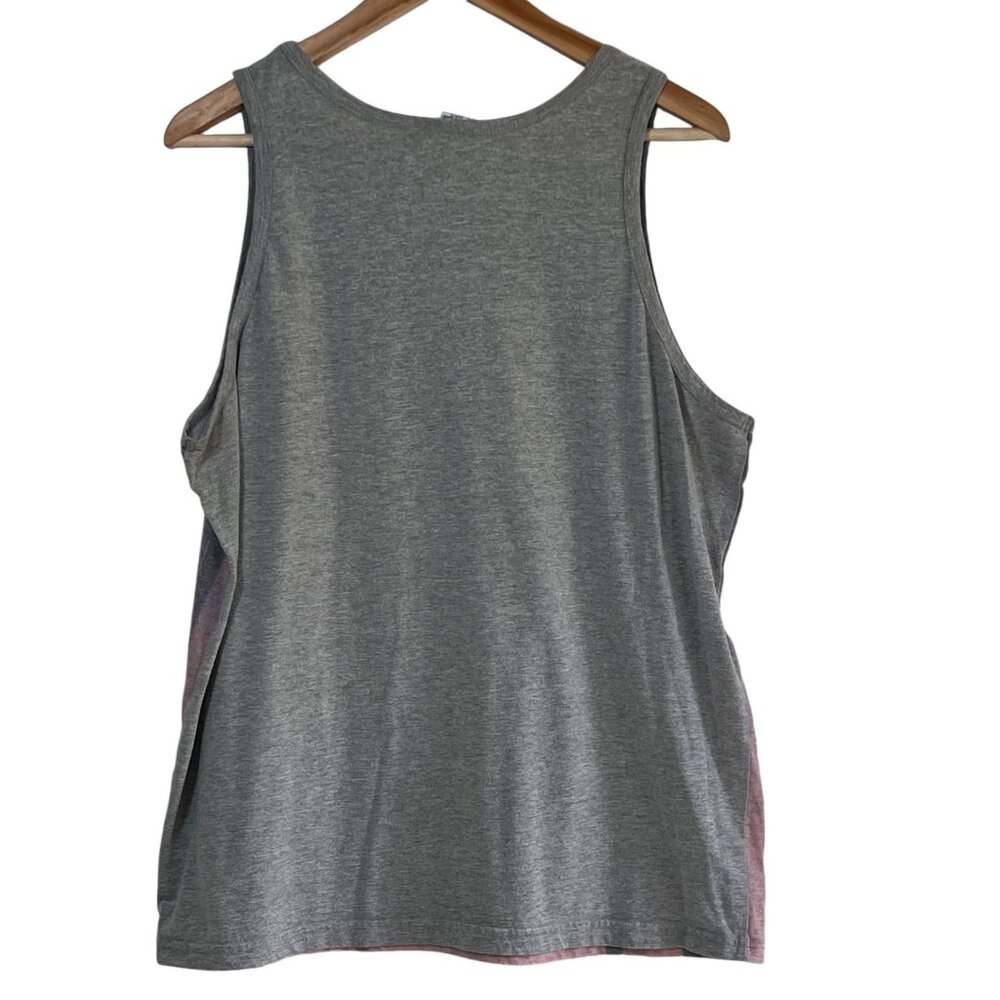 Corona Extra Beer Tank Top Men's L/XL Sunset Graphic Tee Gray Beach Tropical - Picture 2 of 7